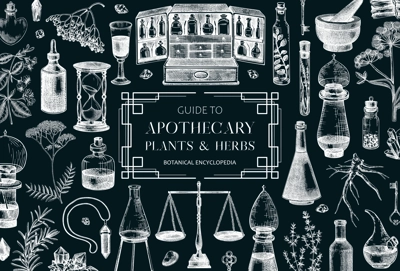 Antique apothecary background design. Herbal medicin hand-drawn vector illustrations. Alchemy sketches on chalkboard. Vintage chemistry banner. NOT AI generated